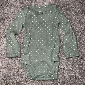 Carter's Olive Polka Dot Bodysuit